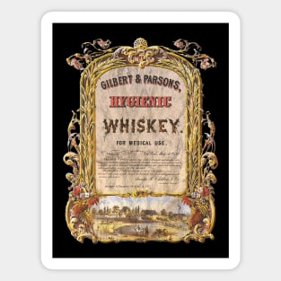 Vintage Patent Medicine Whiskey Magnet